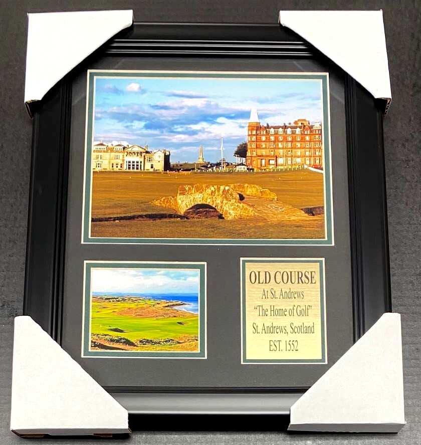 OLD COURSE AT ST. ANDREWS EST. 1552 8X10 GOLF FRAMED PHOTO SCOTLAND