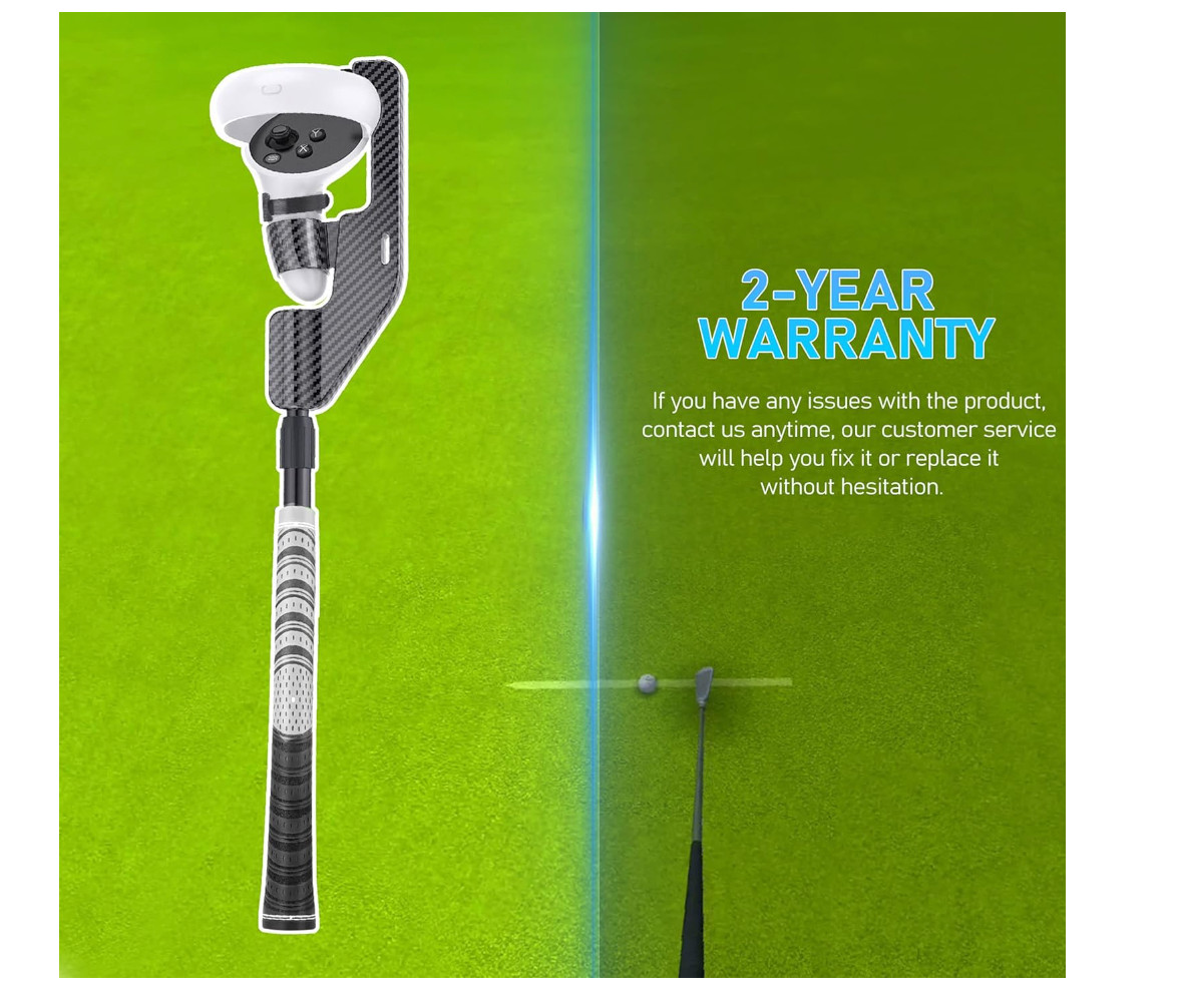 Random Color VR Golf Club Handle Accessories Compatible with Meta/Oculus Quest 2
