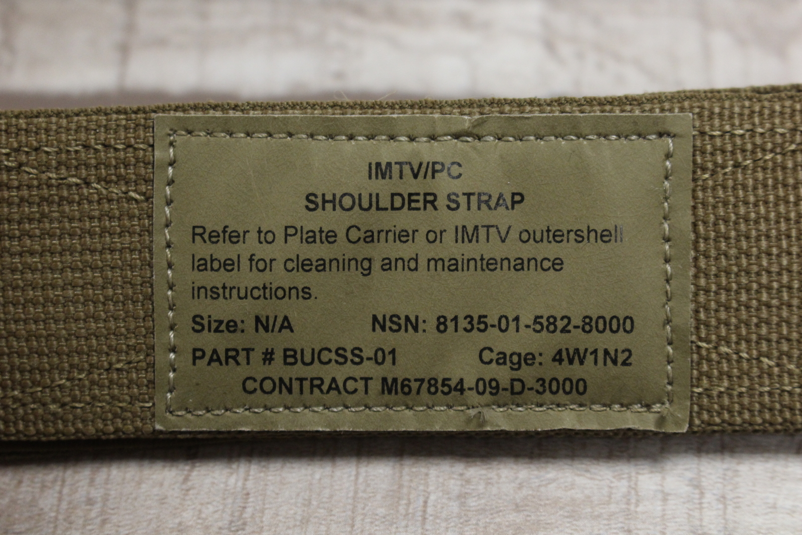Improved Outer Tactical Vest IMTV/PC Shoulder Strap Buckle 8135-01-582-8000 Used