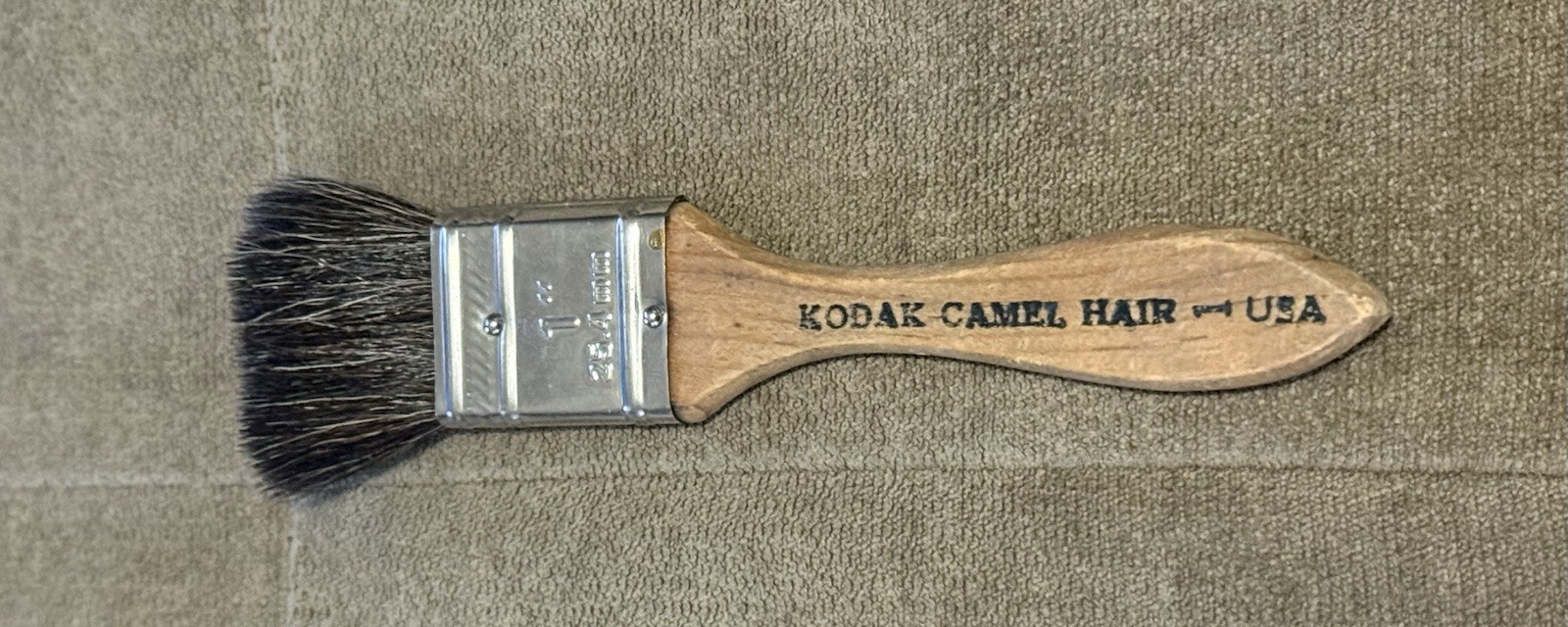 Vintage Kodak Camel's Hair Lens Brush 1” Camera Film Brush Photography USA