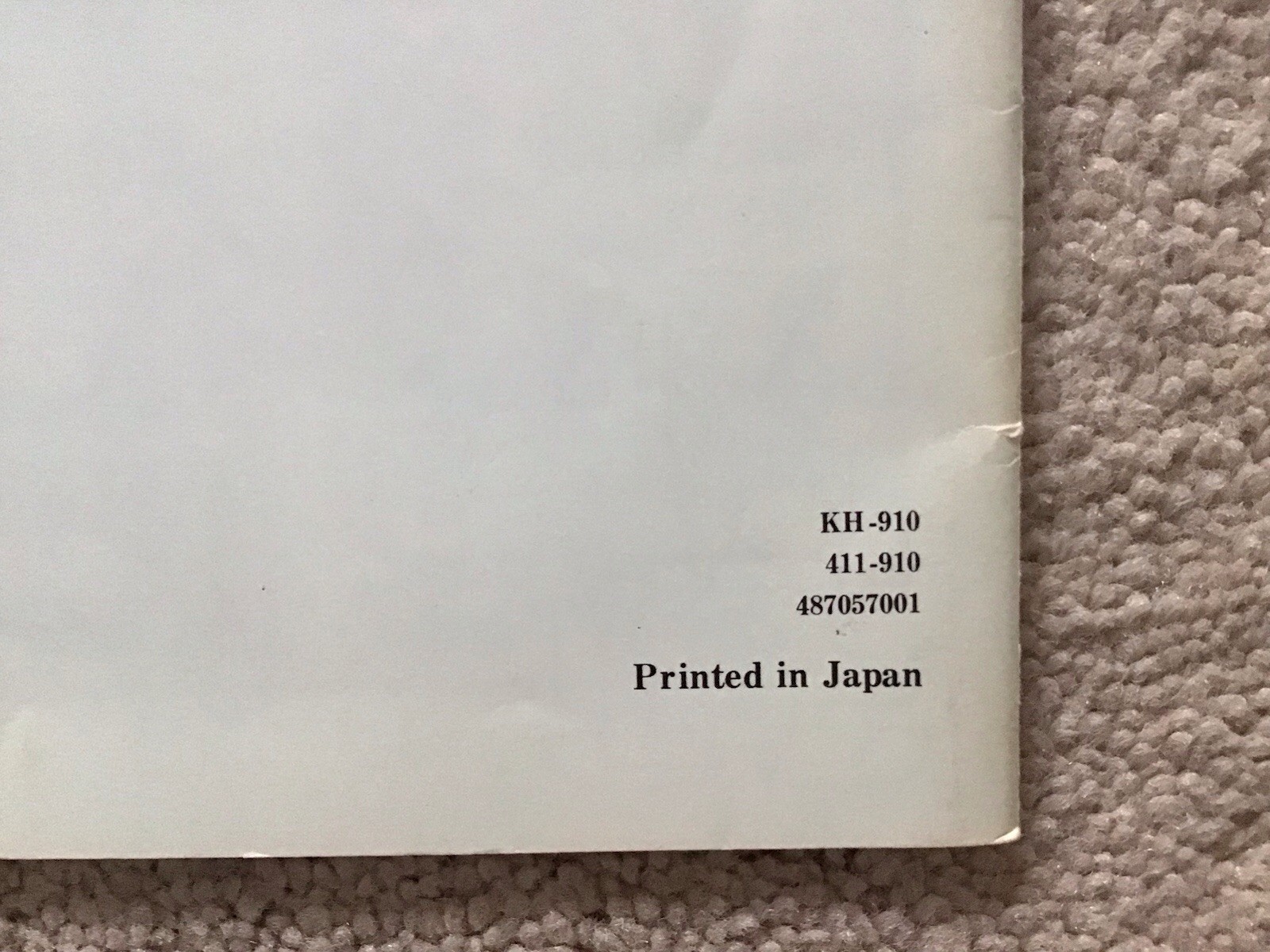 Brother Industries KH-910 Knitting Machine 29-Page Pattern Manual Book