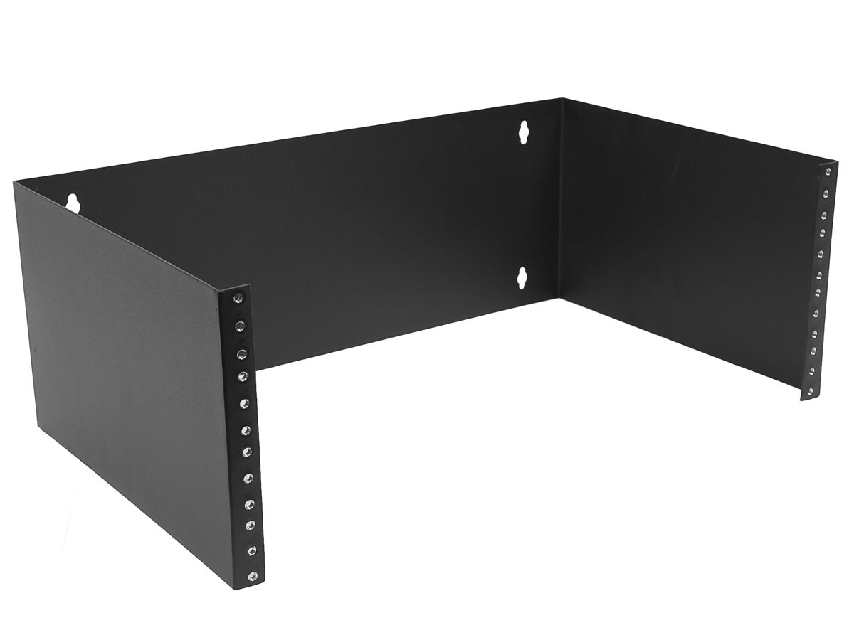 Monoprice 4U Wall Mount Rack, 19-inch Bracket for Patch Panels, Network