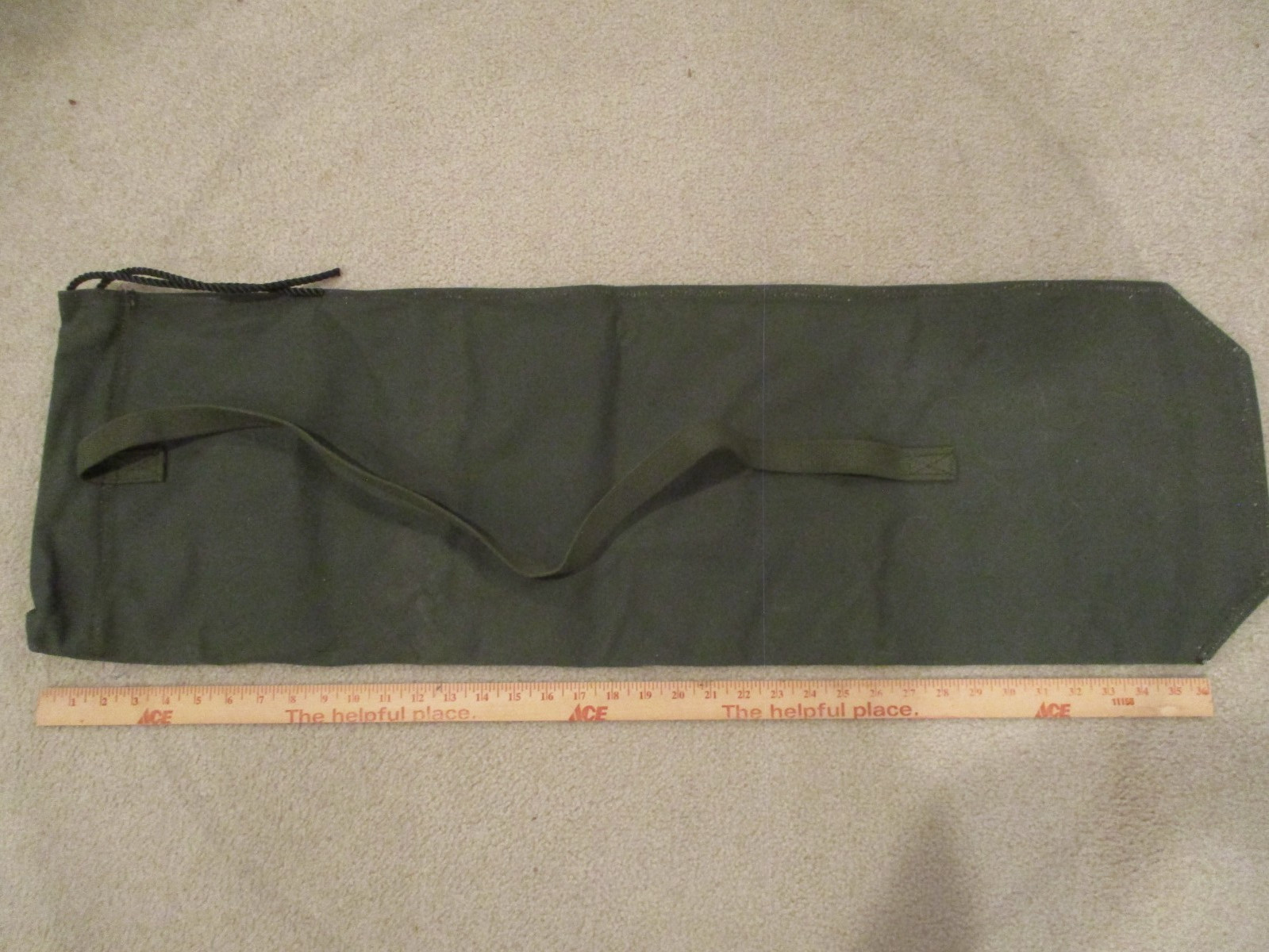 Green Army Boat Paddles Canvas Bag