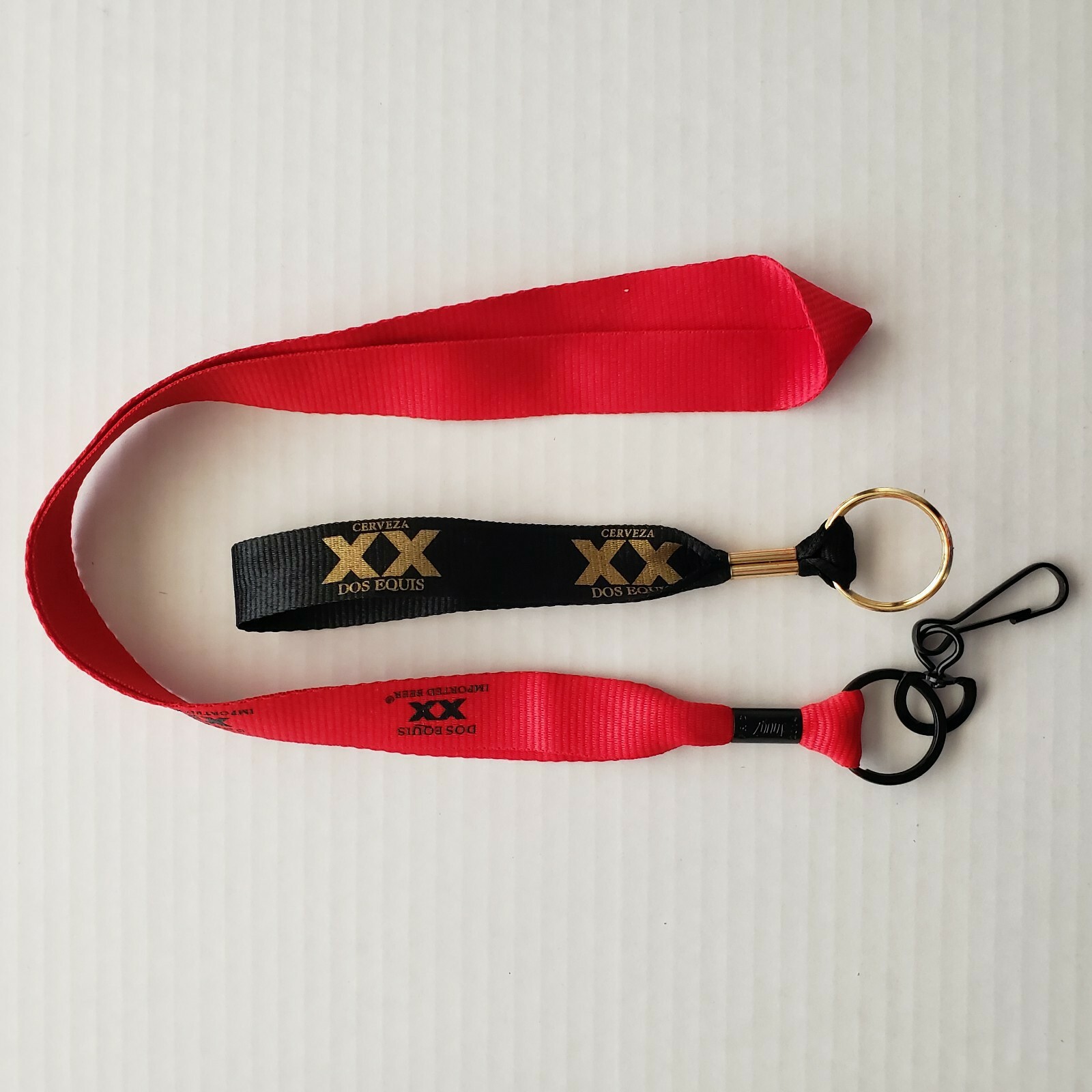 Dos Equis XX Cerveza Beer Laynard &  Keychain Promos New