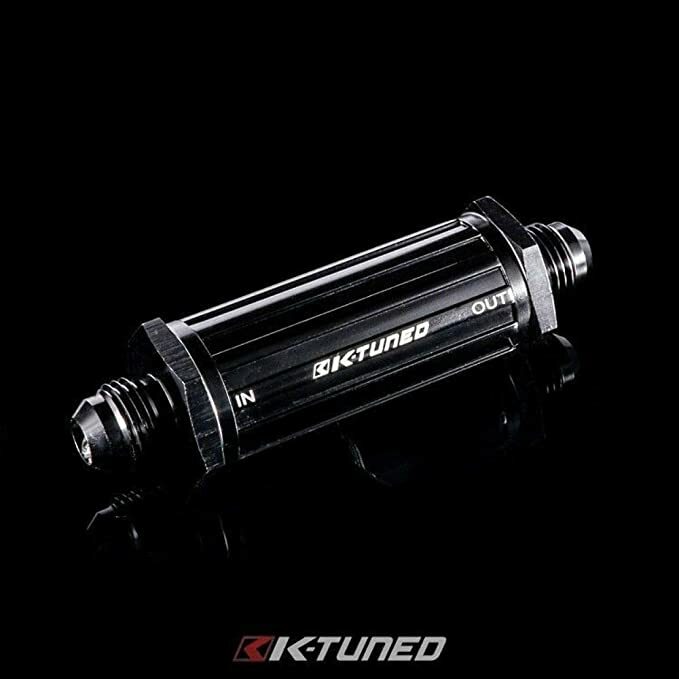 K-TUNED KTD-FF-06 -6AN Universal Inline Fuel Filter 30 Micron E-85 Compatible