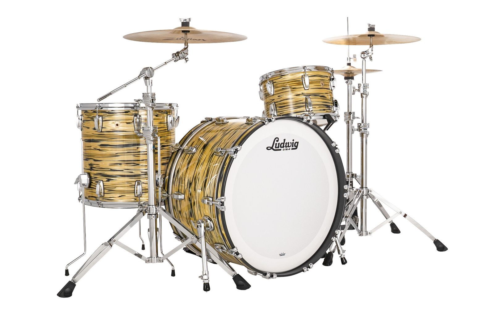 Ludwig Legacy Maple Lemon Oyster Pro Beat 14x24_9x13_16x16 Drums Shells | Dealer