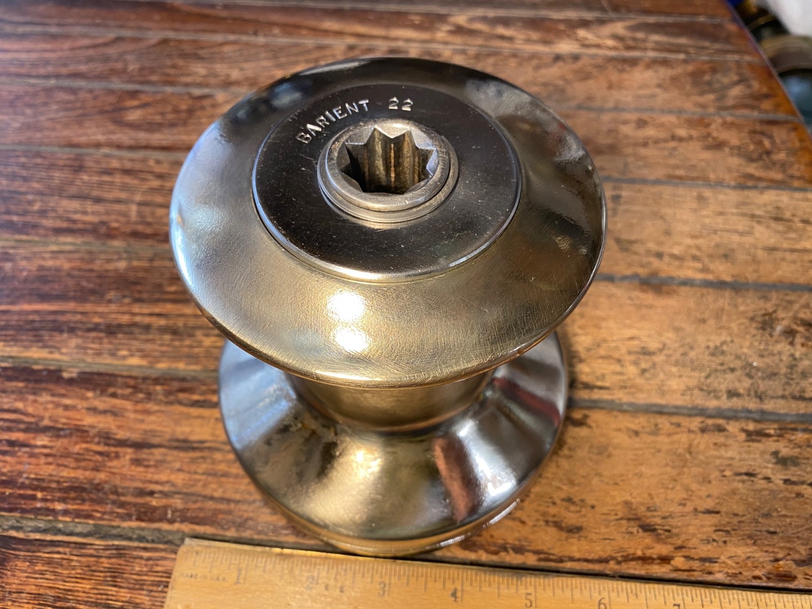One Polished Bronze Barient 22, 35:1 Power Ratio