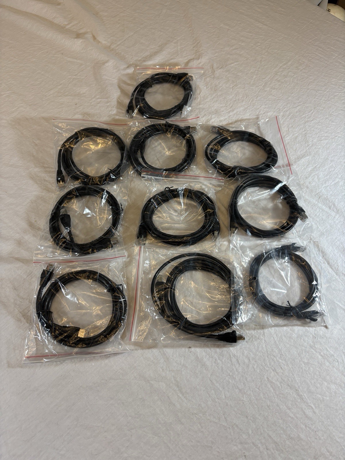 Lot of 10 CAT5e 24AWG Patch Cables 6.5 ft
