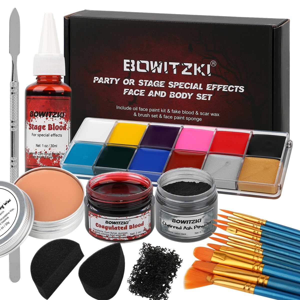 Halloween Make up kit for Family Party Pack Halloween Party Favors Face Paint