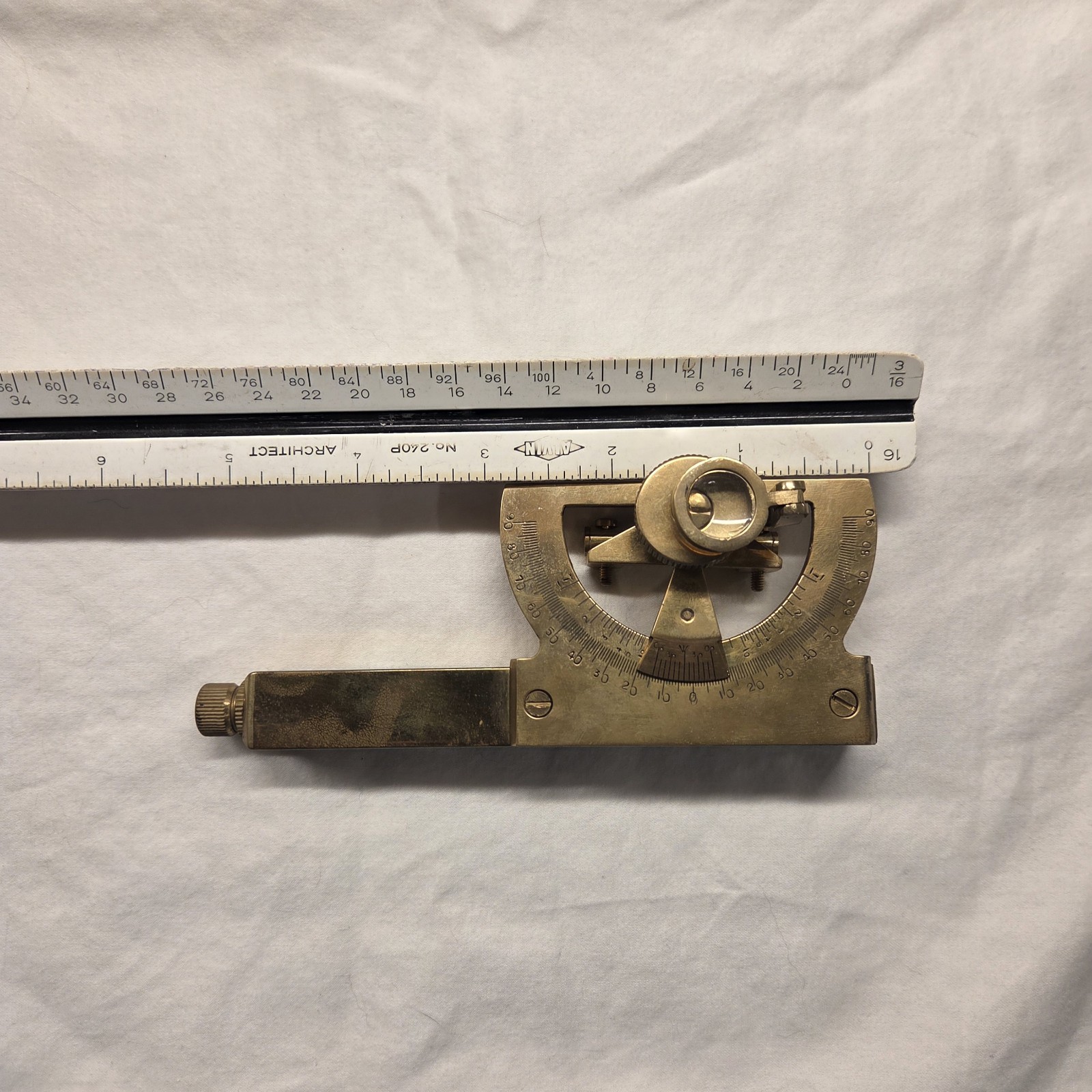 Vintage Abney Level / Clinometer - Brass