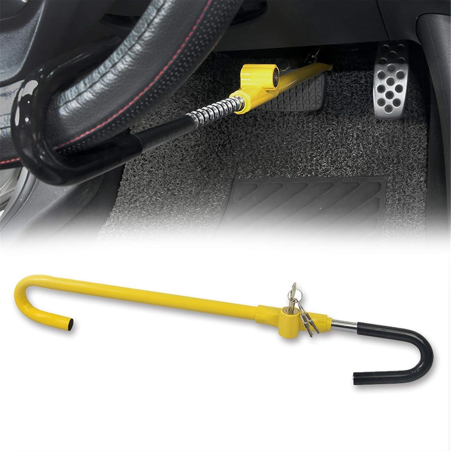 Car Steering Wheel to Brake Pedal Lock Auto Security Product Anti-Theft Lock Dev