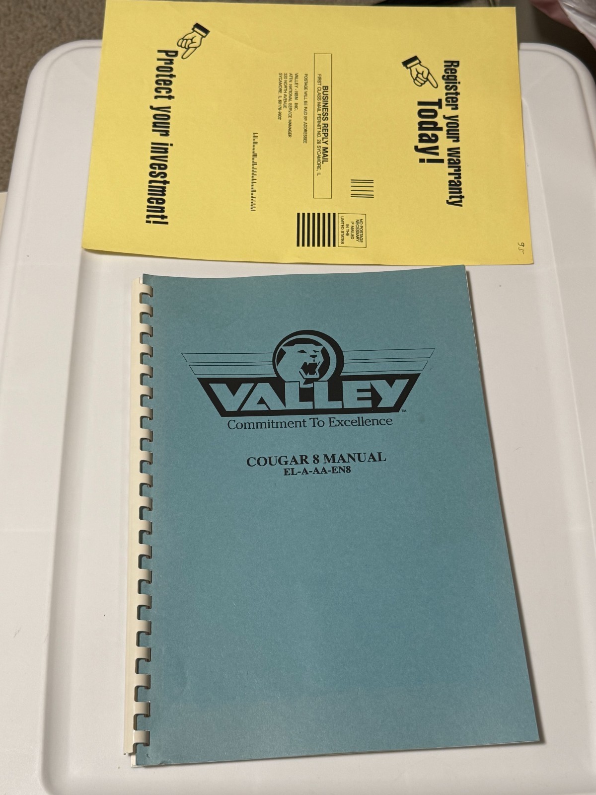 VALLEY COUGAR  8 DART GAME MANUAL