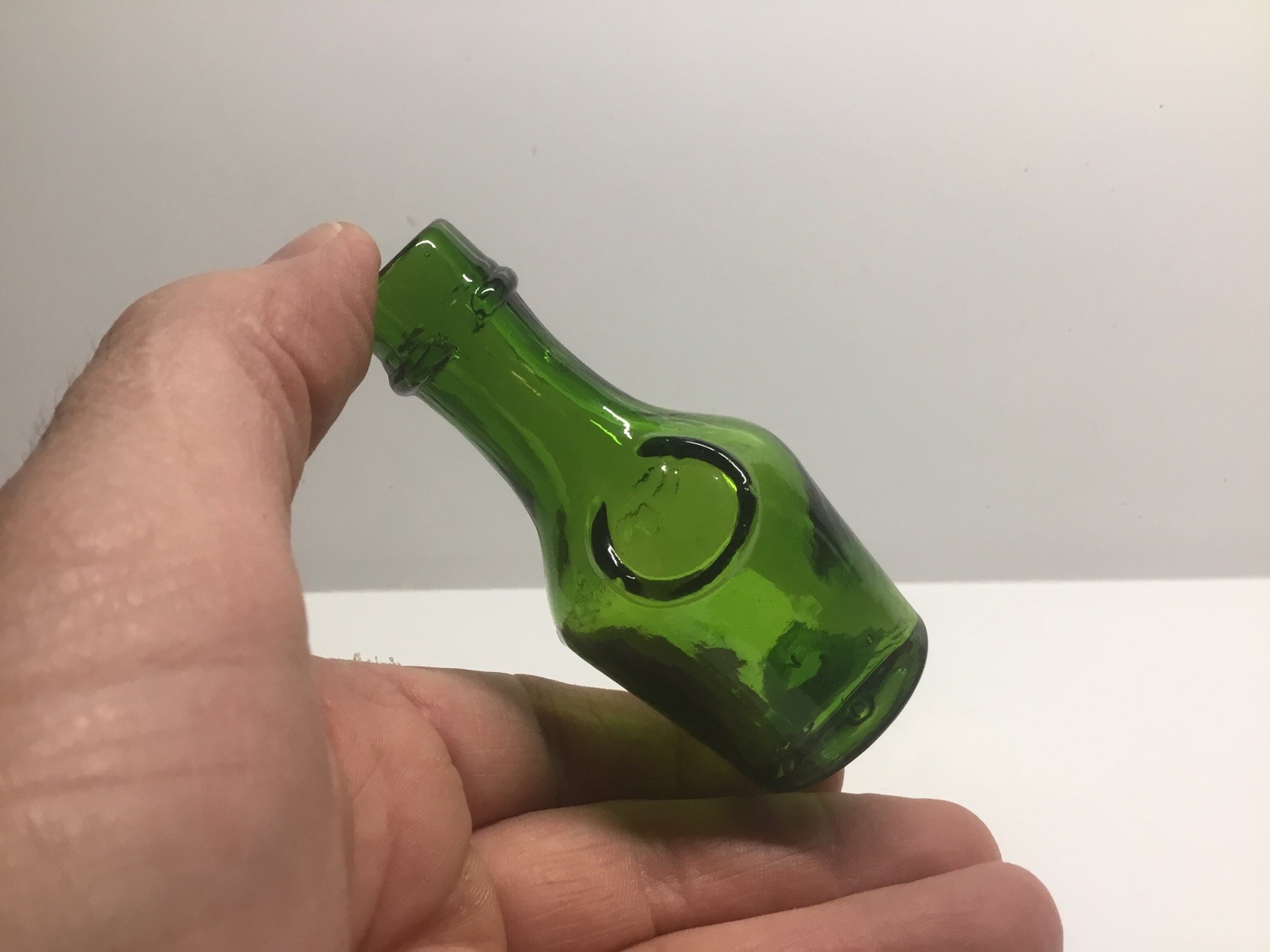 Small Antique Benedictine Sample Liquor Bottle.