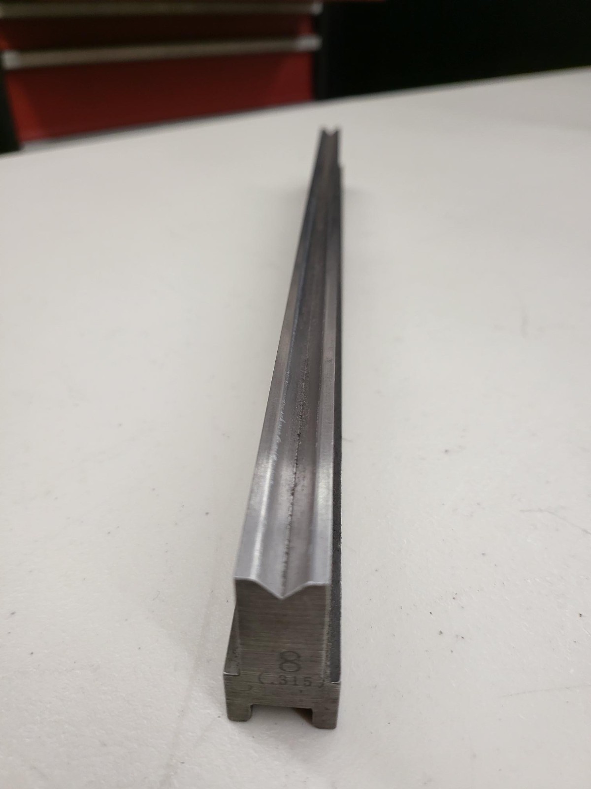 Amada Press Brake V8 .315" 1V Sash Rail Style Die 15.78" Long See Notes! BTB2