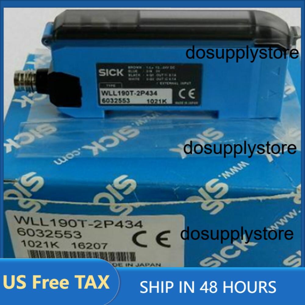 NEW SICK WLL190T-2P434 PLC ) PHOTOELECTRIC FIBER OPTIC SWITCH STAND ALONE