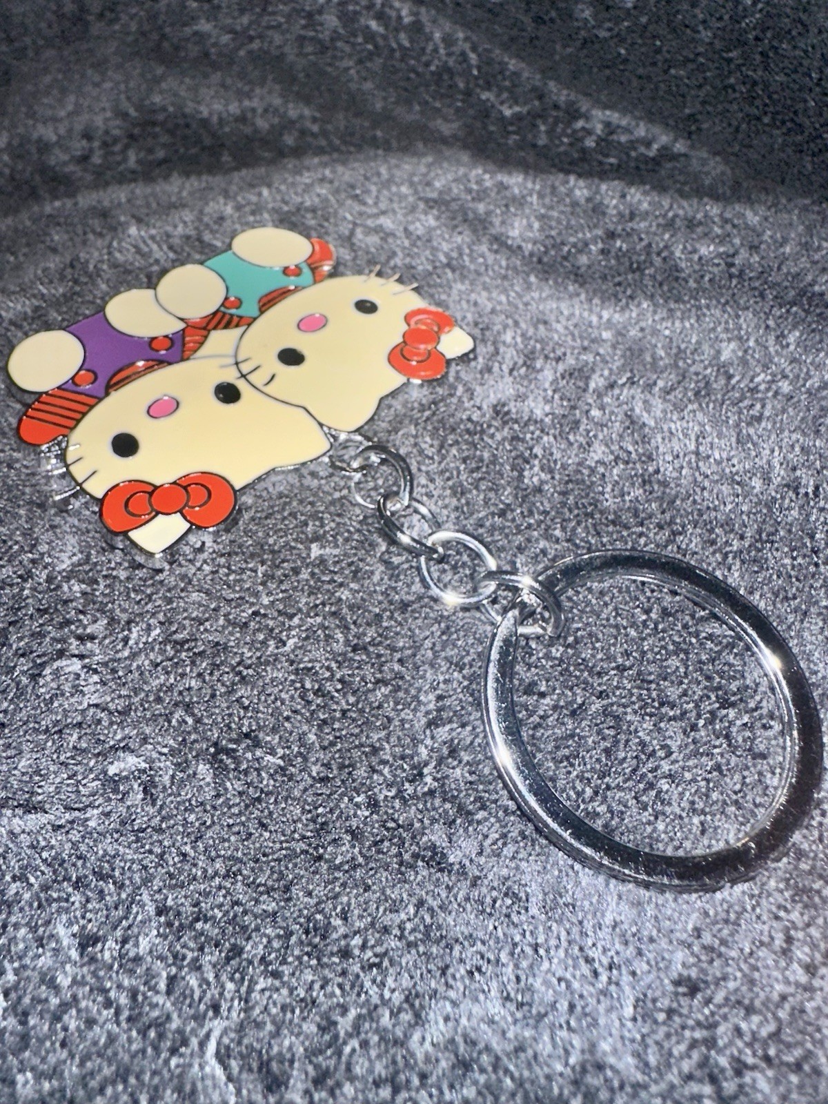 Classic Hello Metal Key Chain Keychain