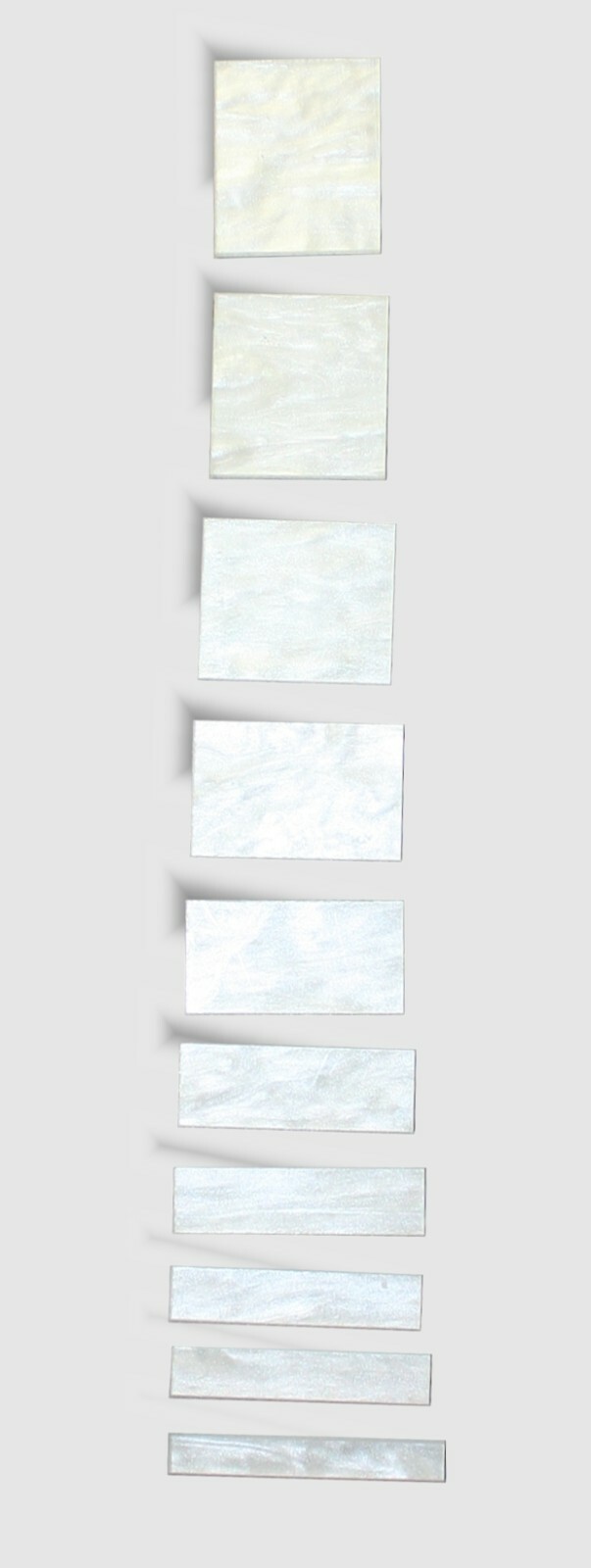 Inlay Set Pearloid 10 PC Rectangular 080720PR