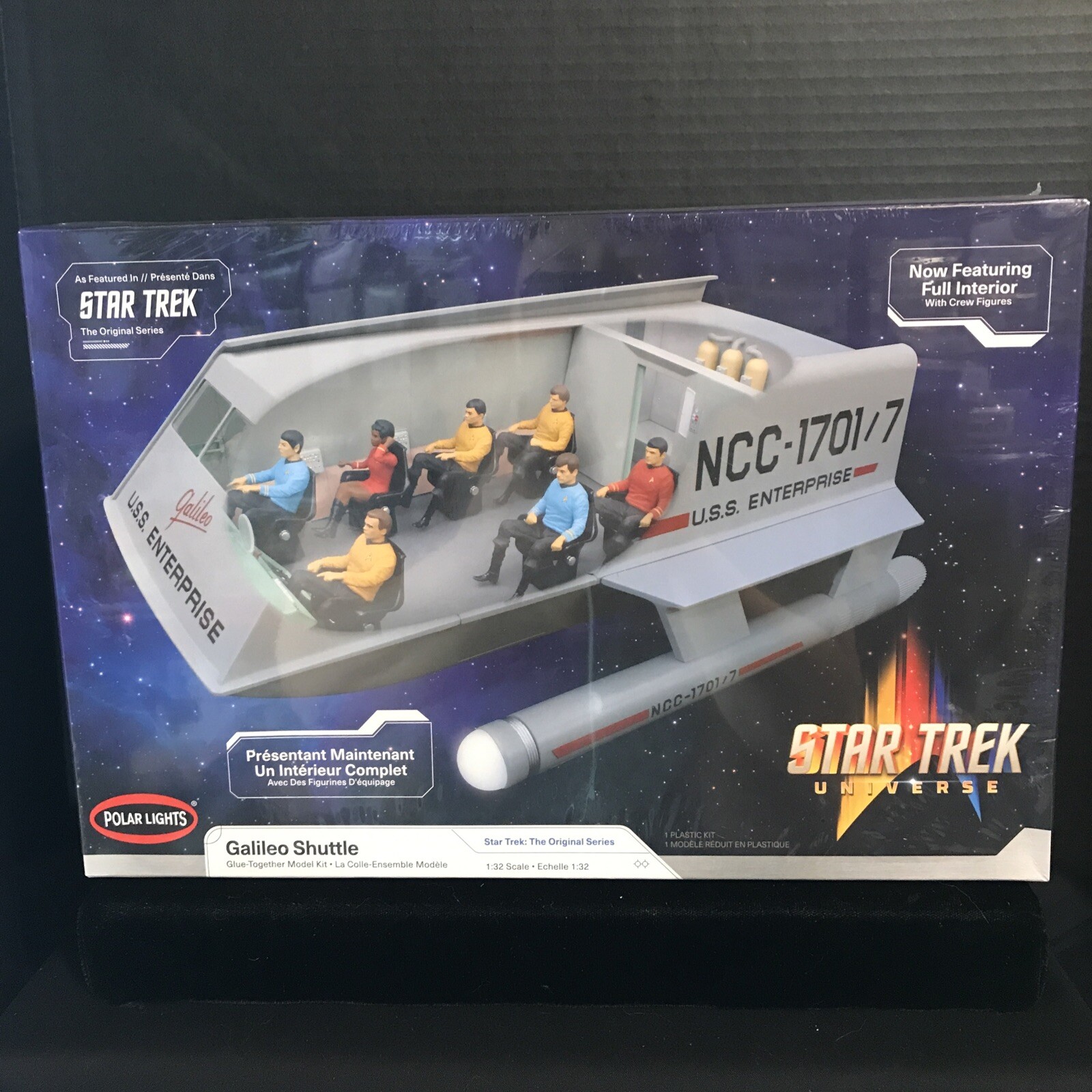 POLAR LIGHTS STAR TREK ORIGINAL SERIES GALILEO SHUTTLE MODEL KIT-NIB-1/32 SCALE
