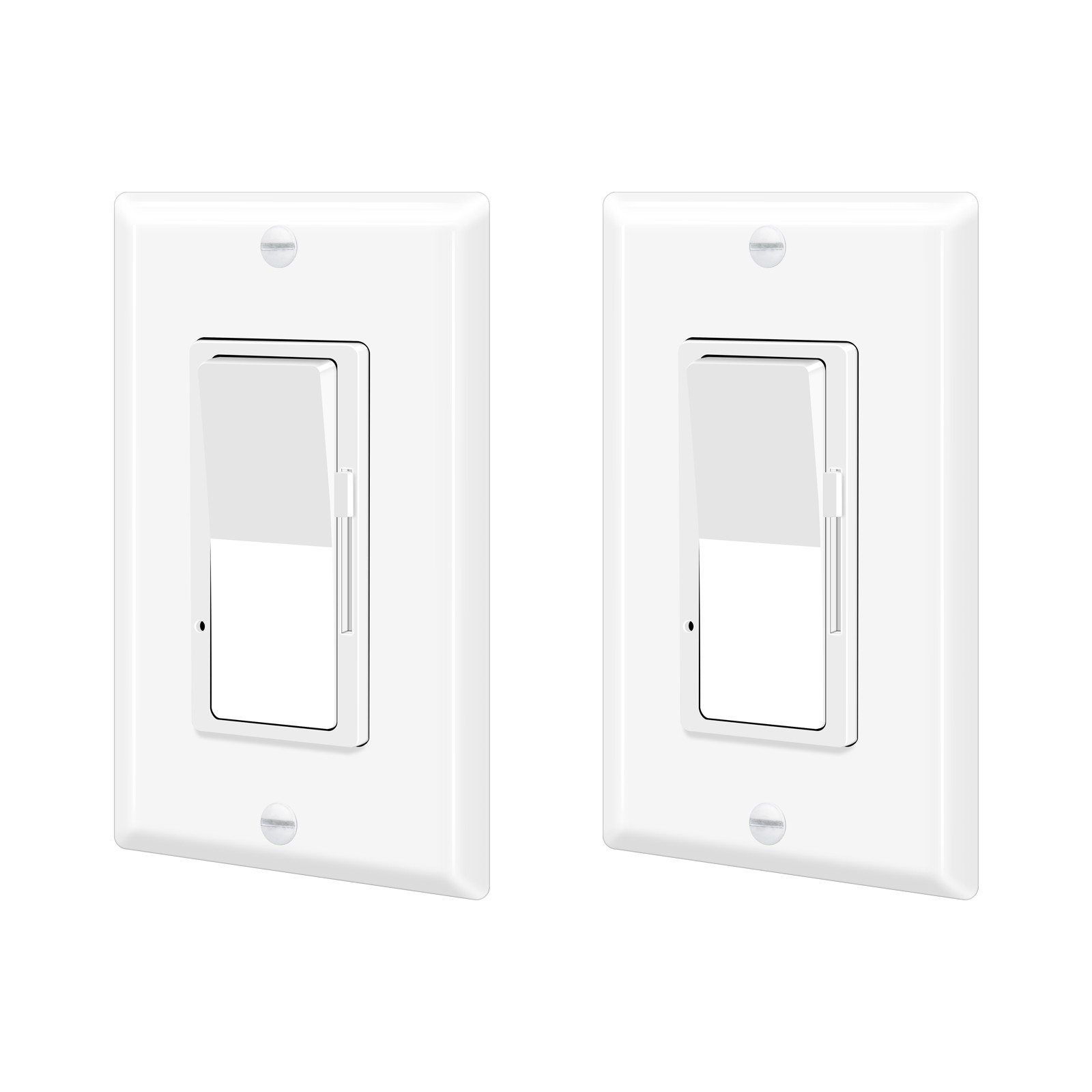 2Packs Decora 3-Way Dimmer Switch for Dimmable 150W LED CFL Lights 600W Halogen