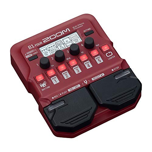 ZOOM B1 FOUR Bass Effects Processor with Genuine AC Adapter Set
