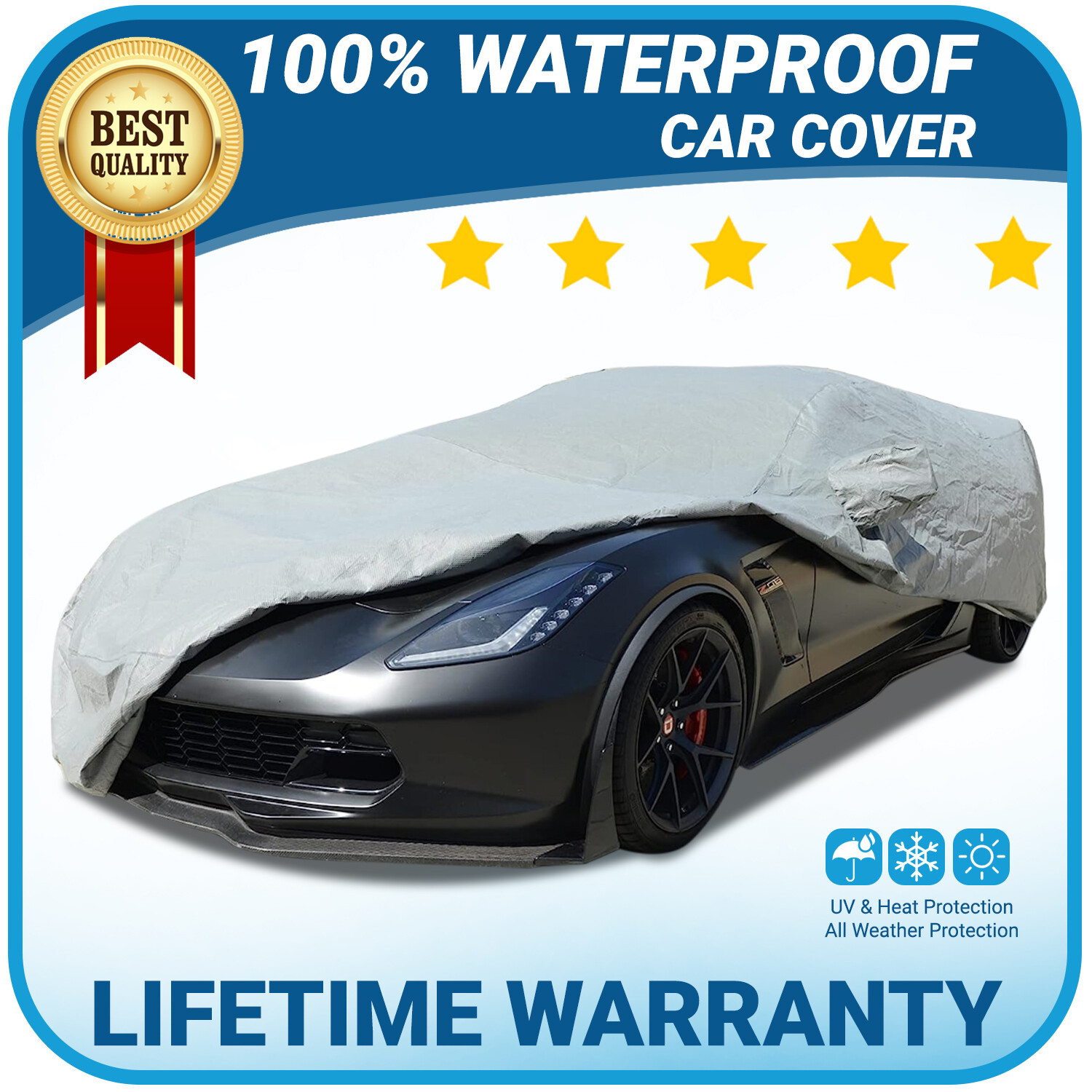 100% Waterproof UV Dust All-Weather For MERCEDES-BENZ S-CLASS Premium Car Cover