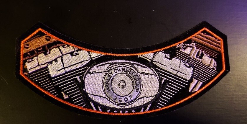 Harley Davidson Iron On Patch HOG 2007