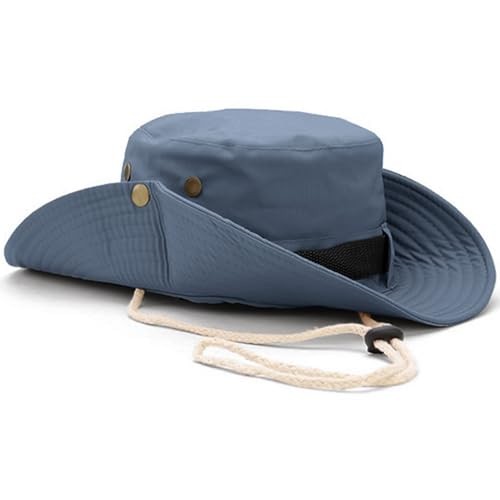 Sun Hats for Men Women, Fishing Hat UV Protection Wide Brim One Size Blue