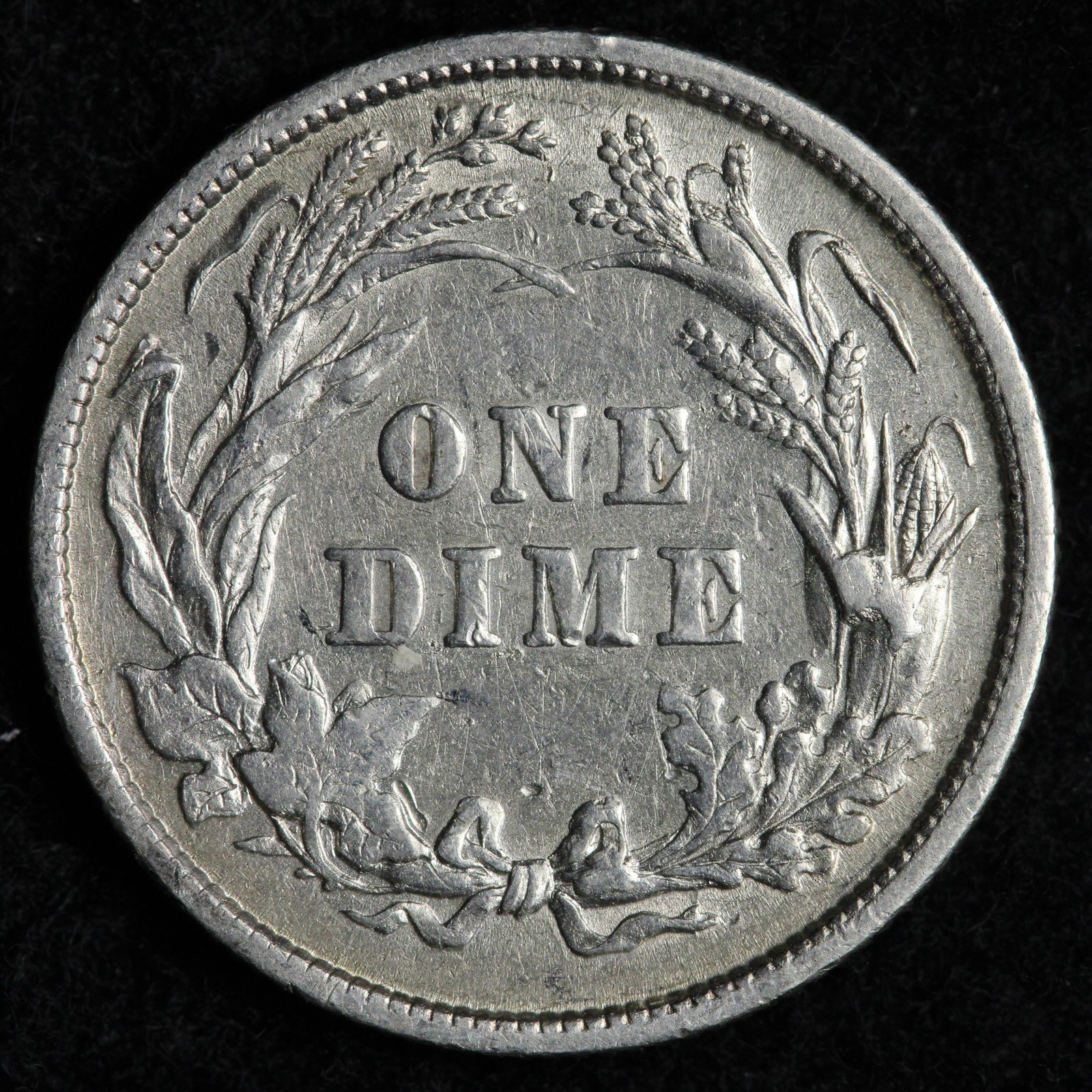 1892 Barber Silver Dime AU E310 RKNC