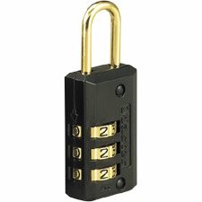 Master Lock Black Combination Padlock, Indoor Gym Locker Lock with Customizable