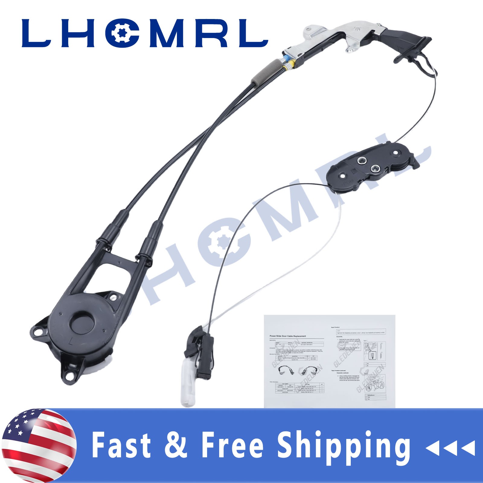 FOR TOYOTA SIENNA 2011-2020 DRIVER SIDE POWER SLIDING DOOR CABLE 85016-08011