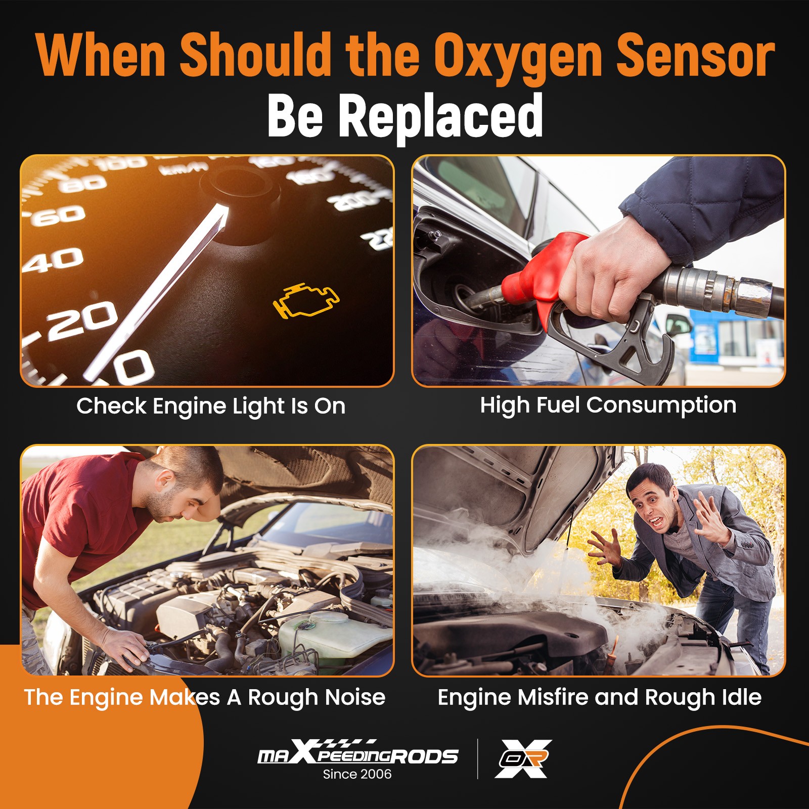 4pcs Oxygen O2 Sensor Upstream Downstream For Porsche Cayenne Base 3.2L 2004-06