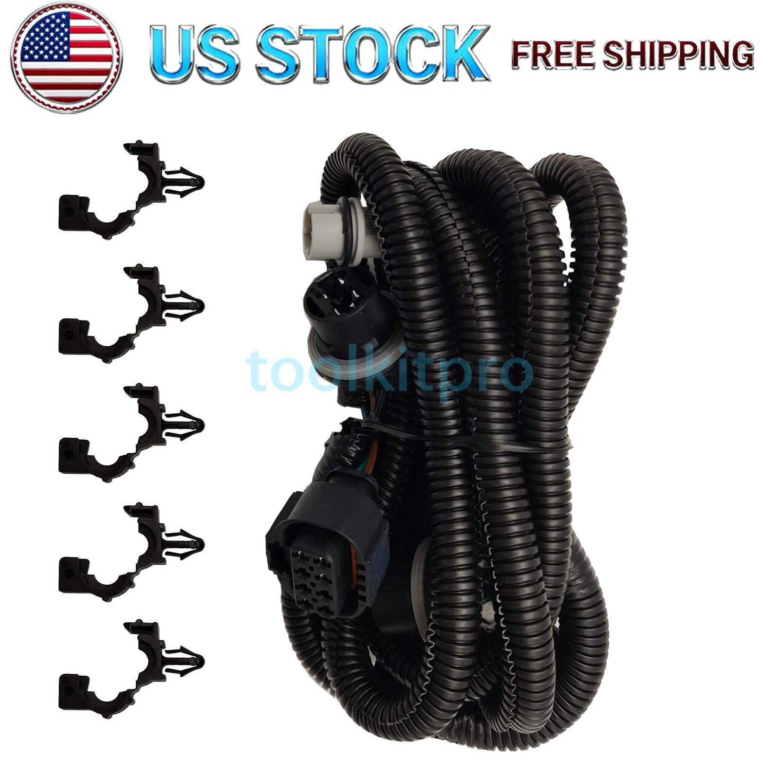 LH Side Tail Light Harness Wire & Socket For 2014-2015 GMC Sierra 1500 23141279