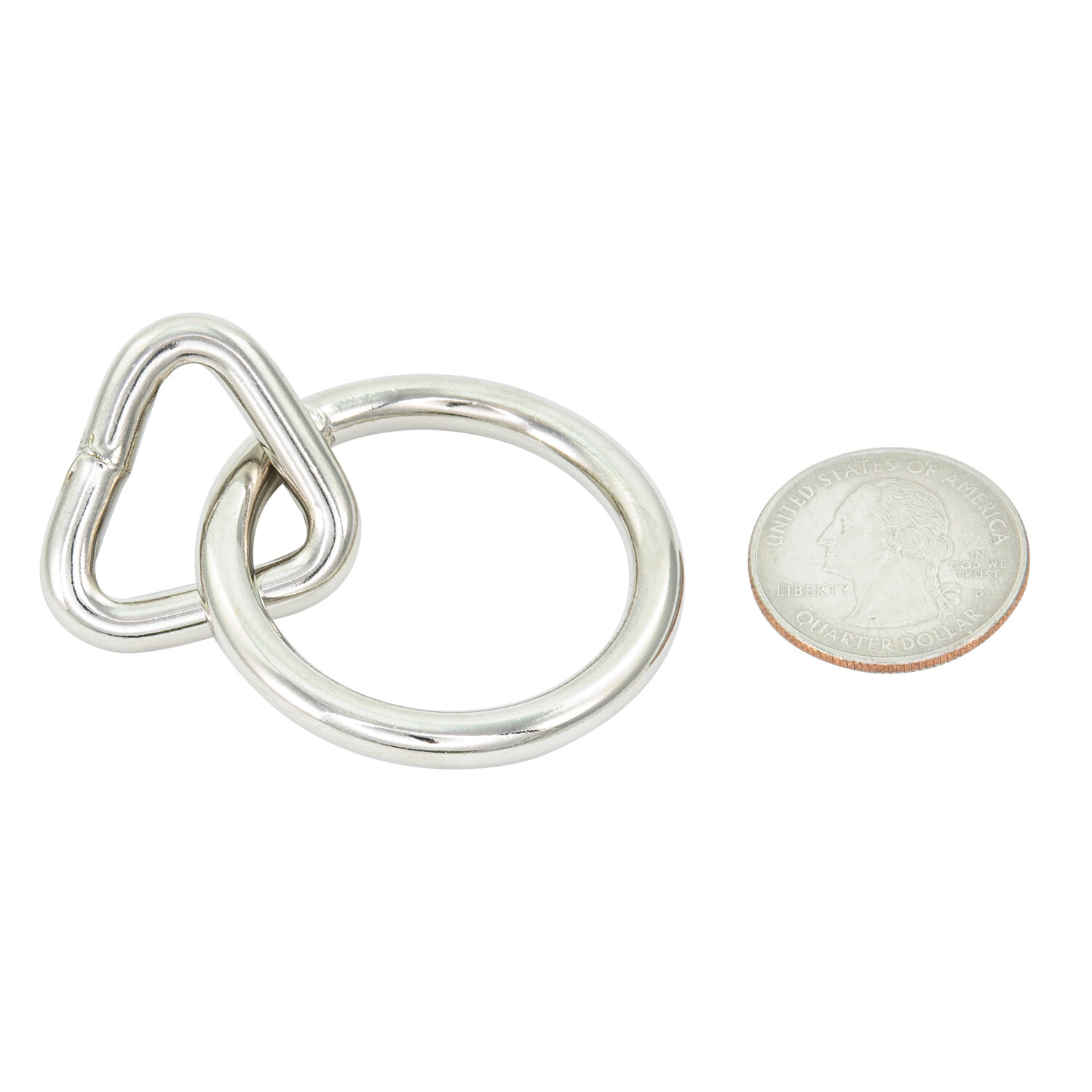 Medium Large 42mm (ML Size) Silver Bondage Rings - Single ring - StudsAndSpikes