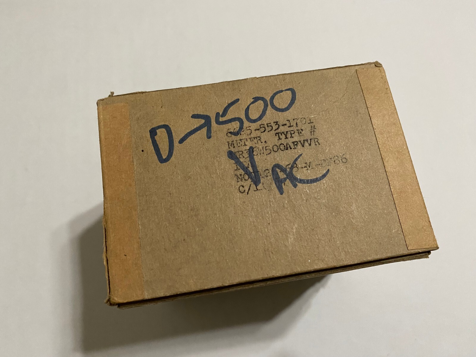 Phaostron Ruggedized 0-500 Volt MR36W500AFVVR 370-10247 Panel Meter -Cracked