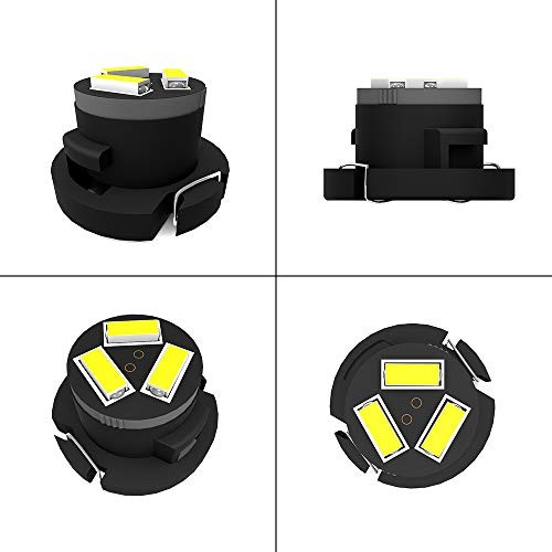 SMD AC Climate Heater Control LED Light Bulbs Kit Replacement for Dodge White