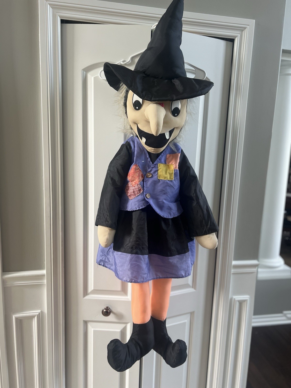 Vintage Witch Plush Halloween Decor Life Size 4 Feet Tall