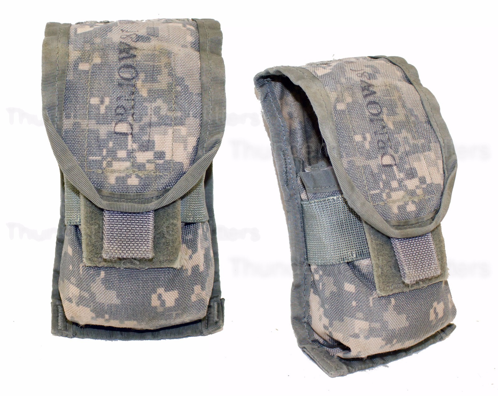 SET OF 2 - US Army ACU DOUBLE MAG POUCH Ammo Magazine Utility MOLLE USGI VGC