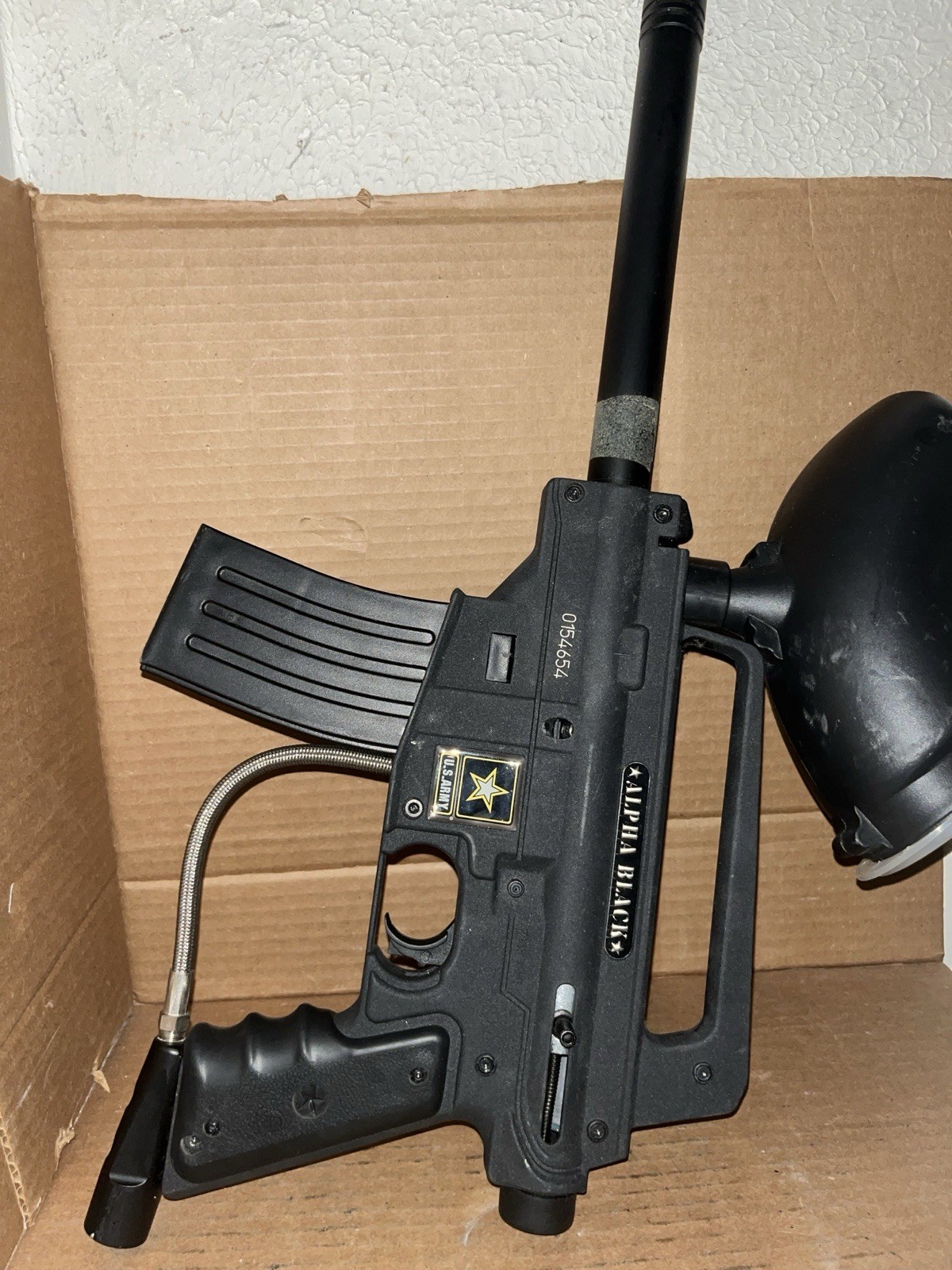 Tippmann US Army Alpha Black Paintball Marker Untested