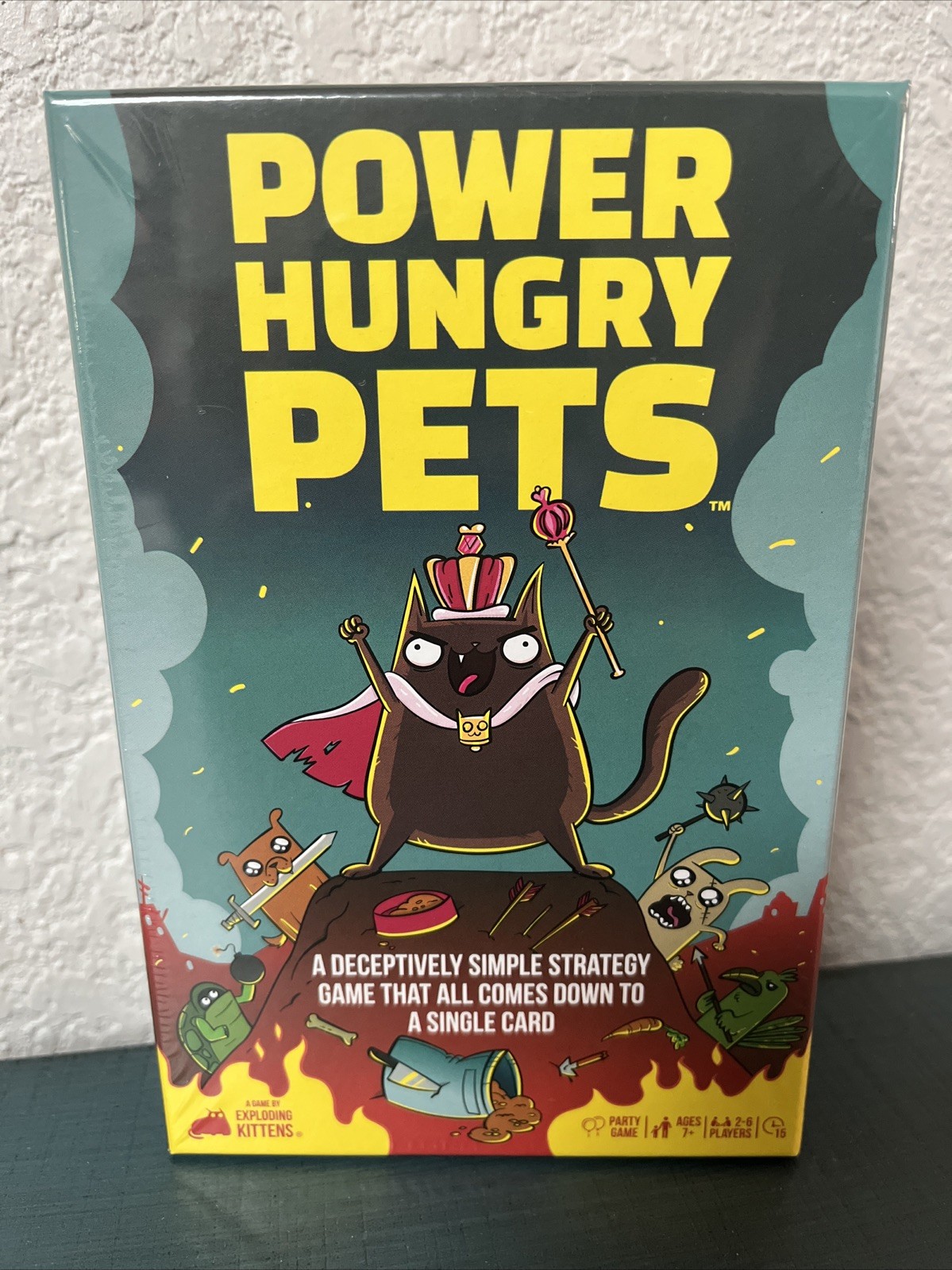Kids Game Power Hungry Pets Game-Try To Outsmart Each Other 2-6 Players Ages 7+