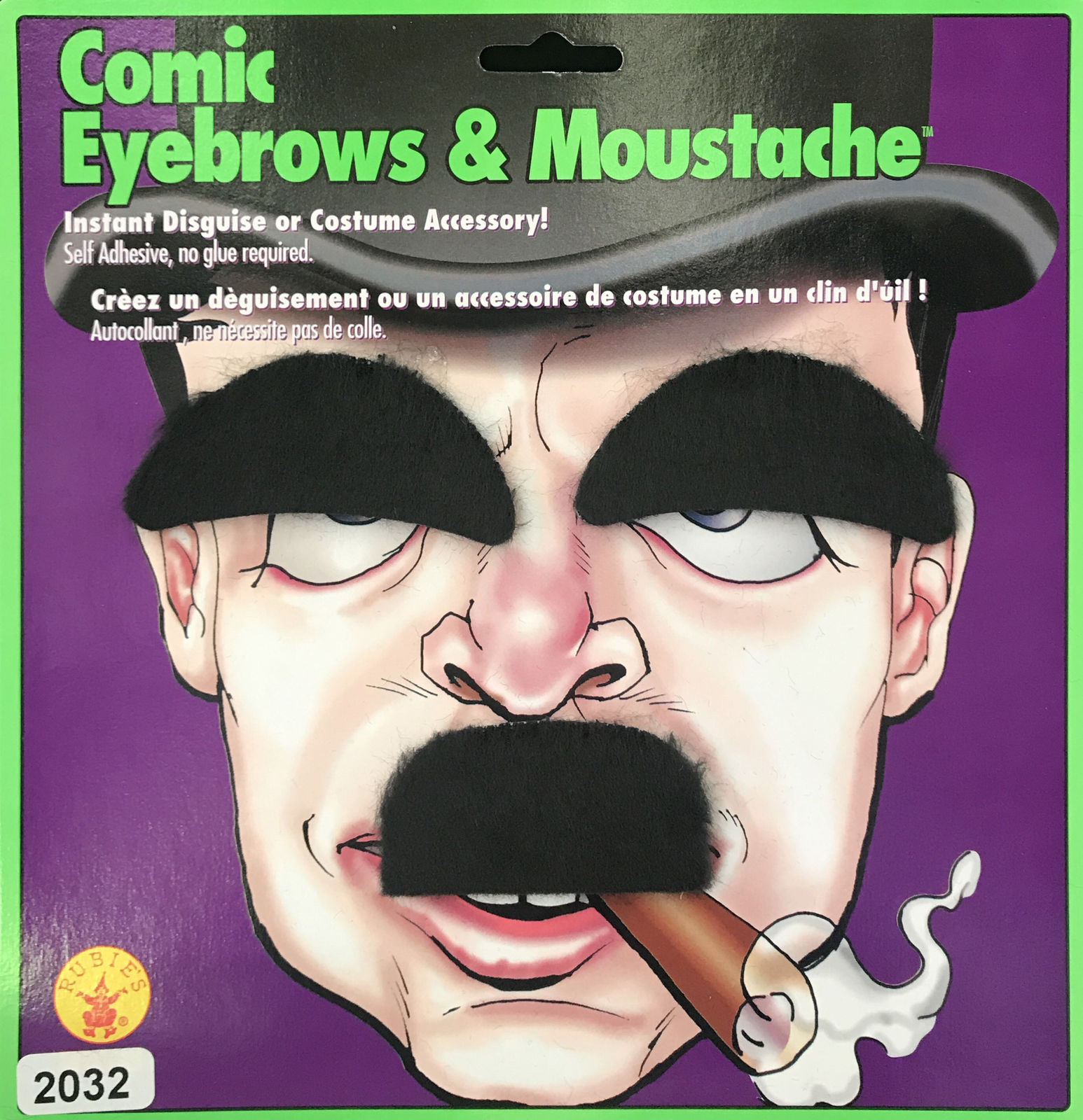 Comic Eyebrows and Mustache set Chaplin Halloween Accessory