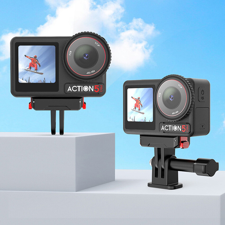 For DJI OSMO ACTION 4/3/5 PRO Magnetic Quick Release Base Quarter Adapter
