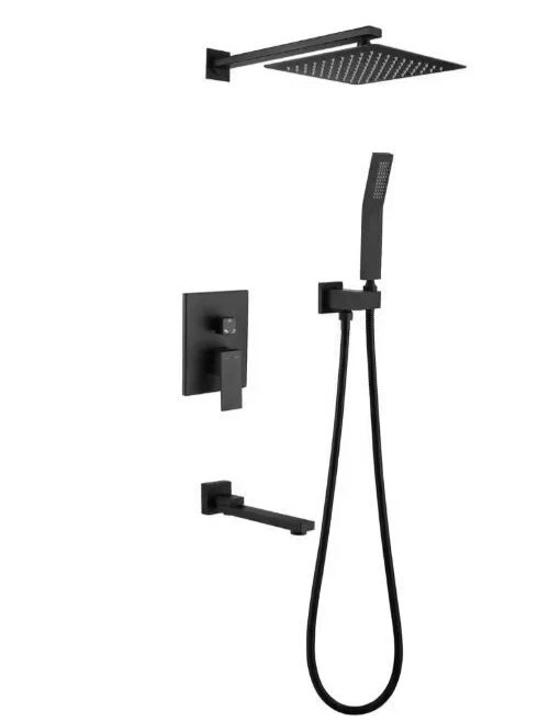 10 in Square Shower System w Handheld Shower Pressure Balanced  RB0732