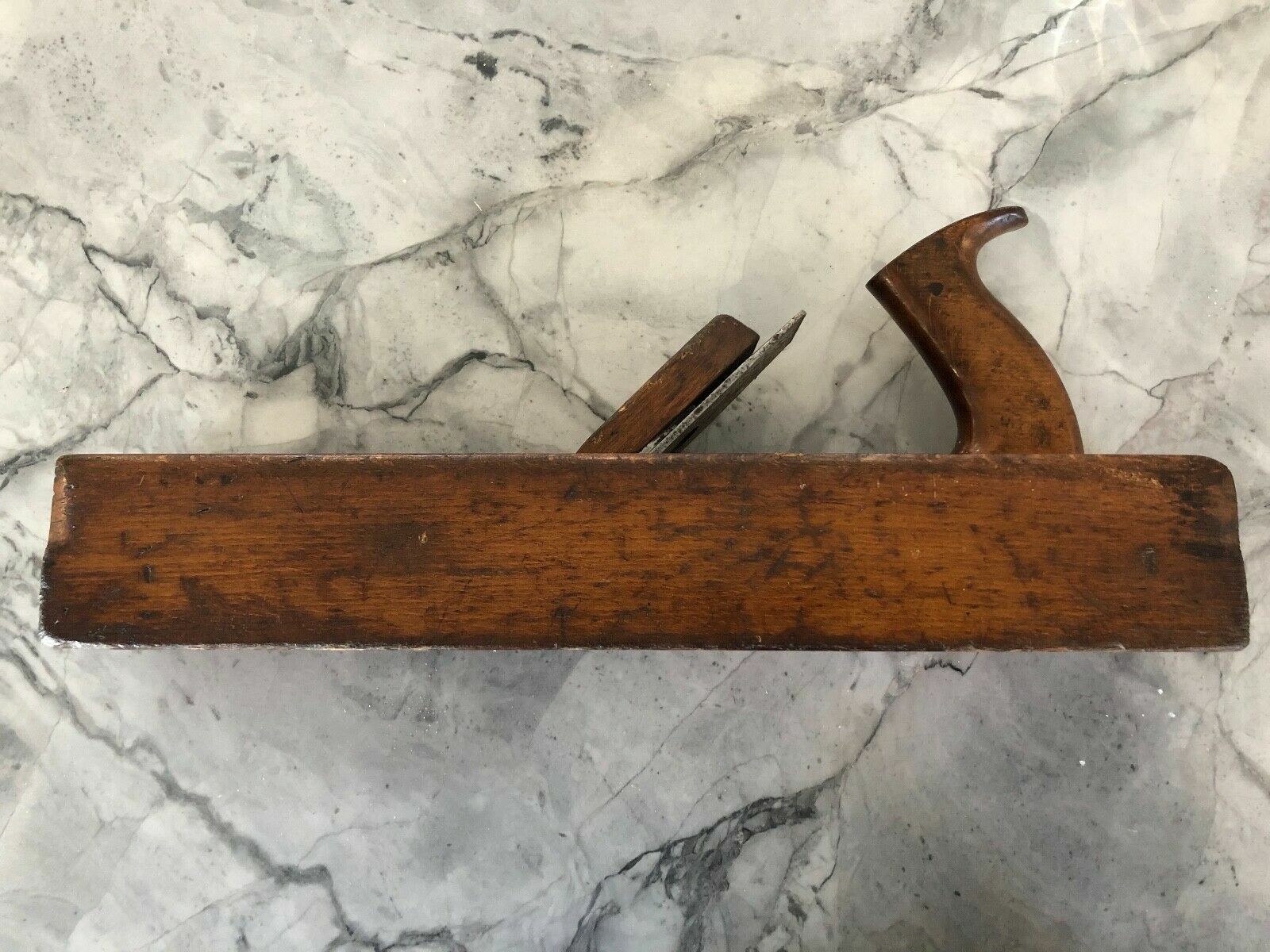 Antique Vintage Scioto Works Carpenter's Wood Plane No. 15 16" Horace Steel Tool