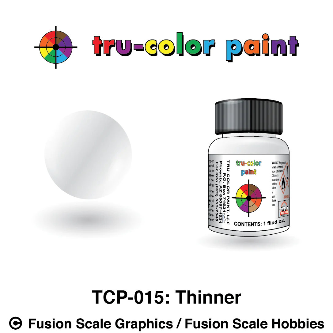 Tru Color Paint TCP-015 Thinner 1oz TCP015