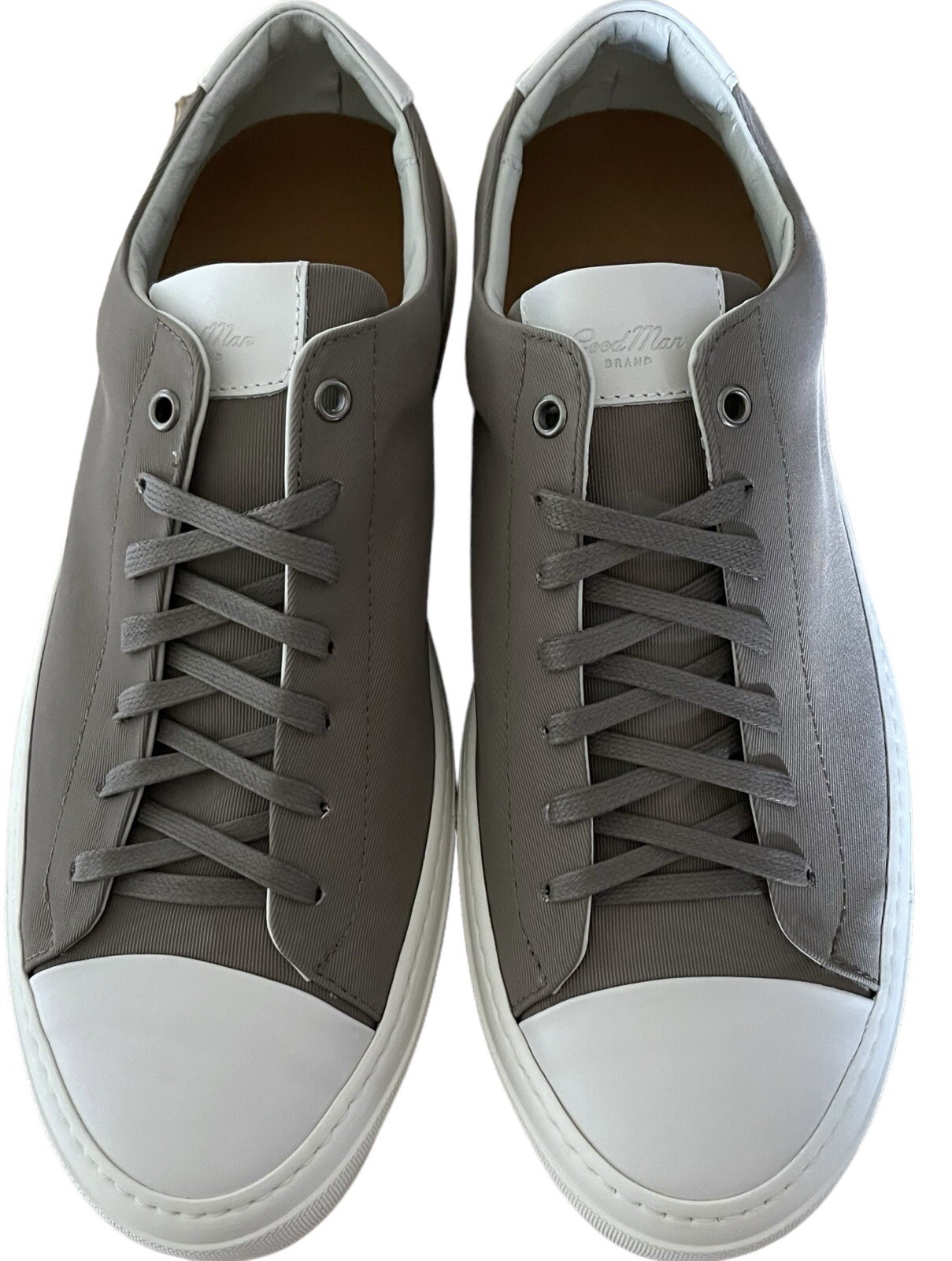 Good Man Brand Sneakers Size 11 Army White Legacy Lo Top Canvas NEW $228