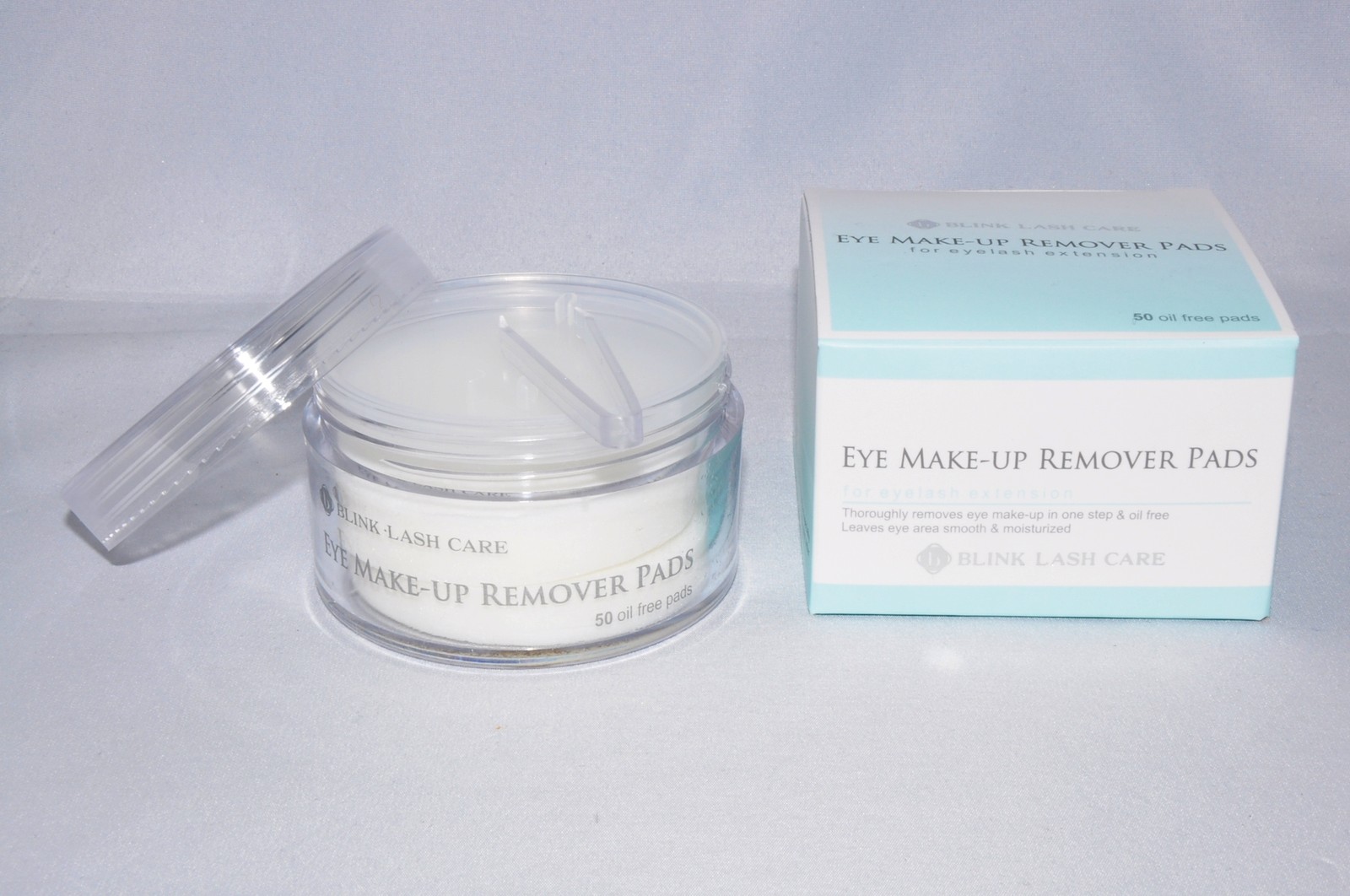 Blink Protein, Make-up remover Pads for Eyelash Extensions x50 pads oil free