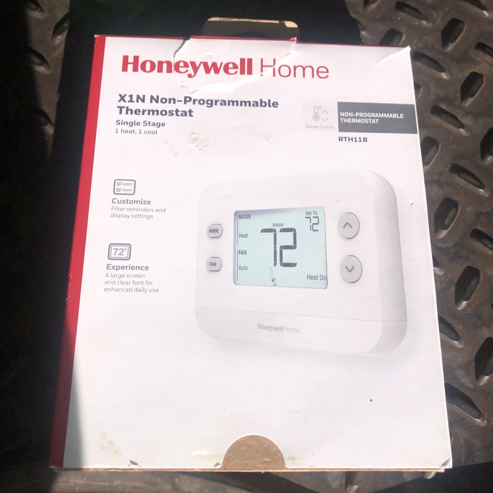 Honeywell Home X1N Non Programmable Thermostat RTH11B Single Stage 1 Heat 1 Cool