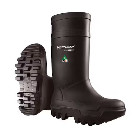 Dunlop E652033.10 Rubber Boot, Black, Men's, 10 Sz, Pr