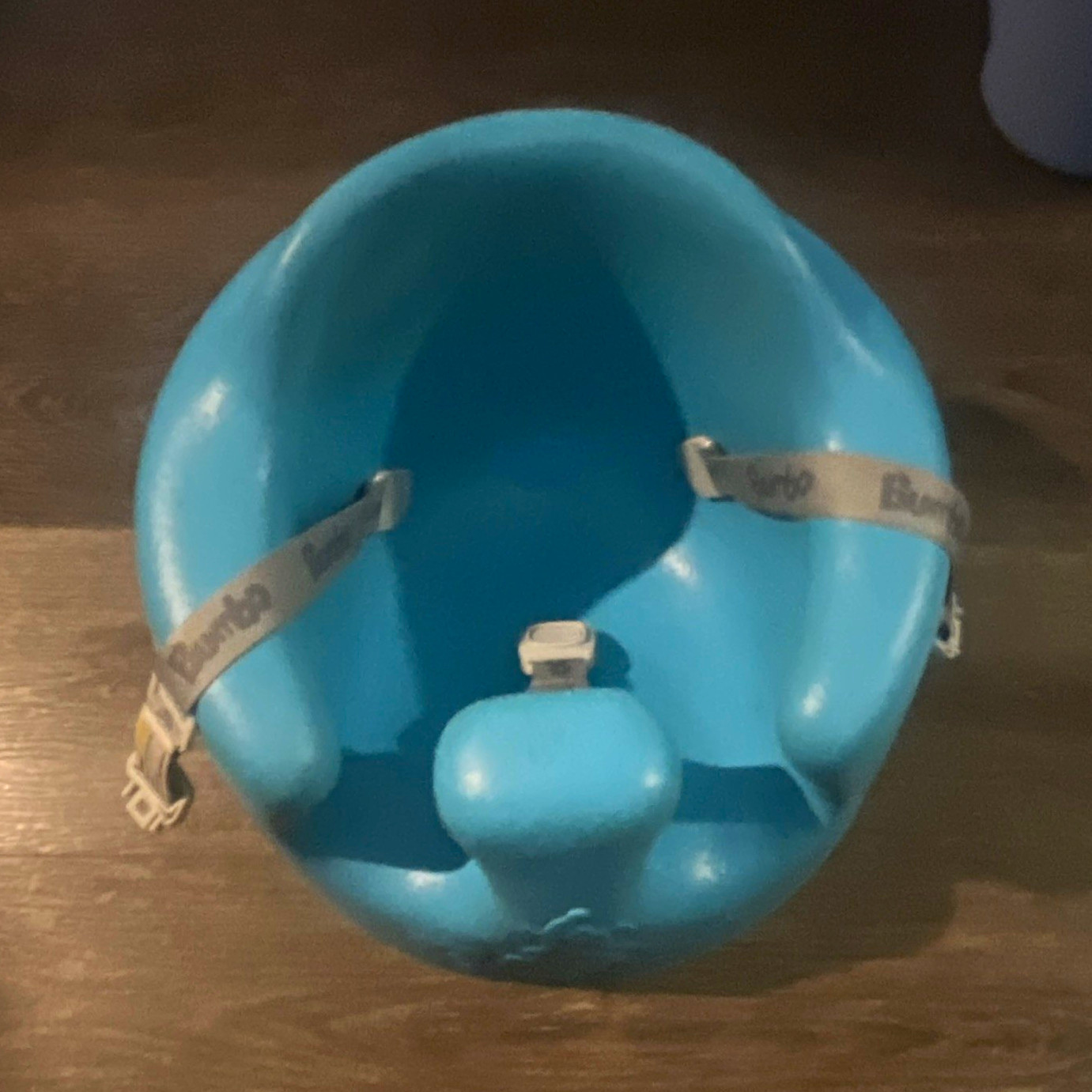 Bumbo Infant Baby Floor Seat Portable with Safety Straps, Blue