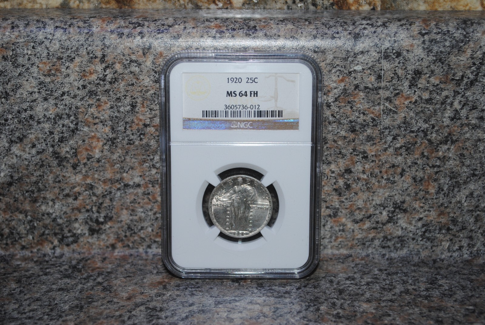 1920 25c NGC MS 64 FH ~ FULL HEAD SILVER STANDING LIBERTY QUARTER